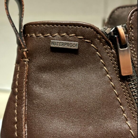 Clarks Womens Aspra Walk Waterproof Brown Boots (NWT) - Picture 8 of 8